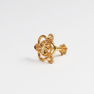 18ct Gold | Yellow Gold Nose Pin Stud | 8.25mm Thick 18ct Gold | Yellow Gold Nose Pin Stud | 8.25mm Thick