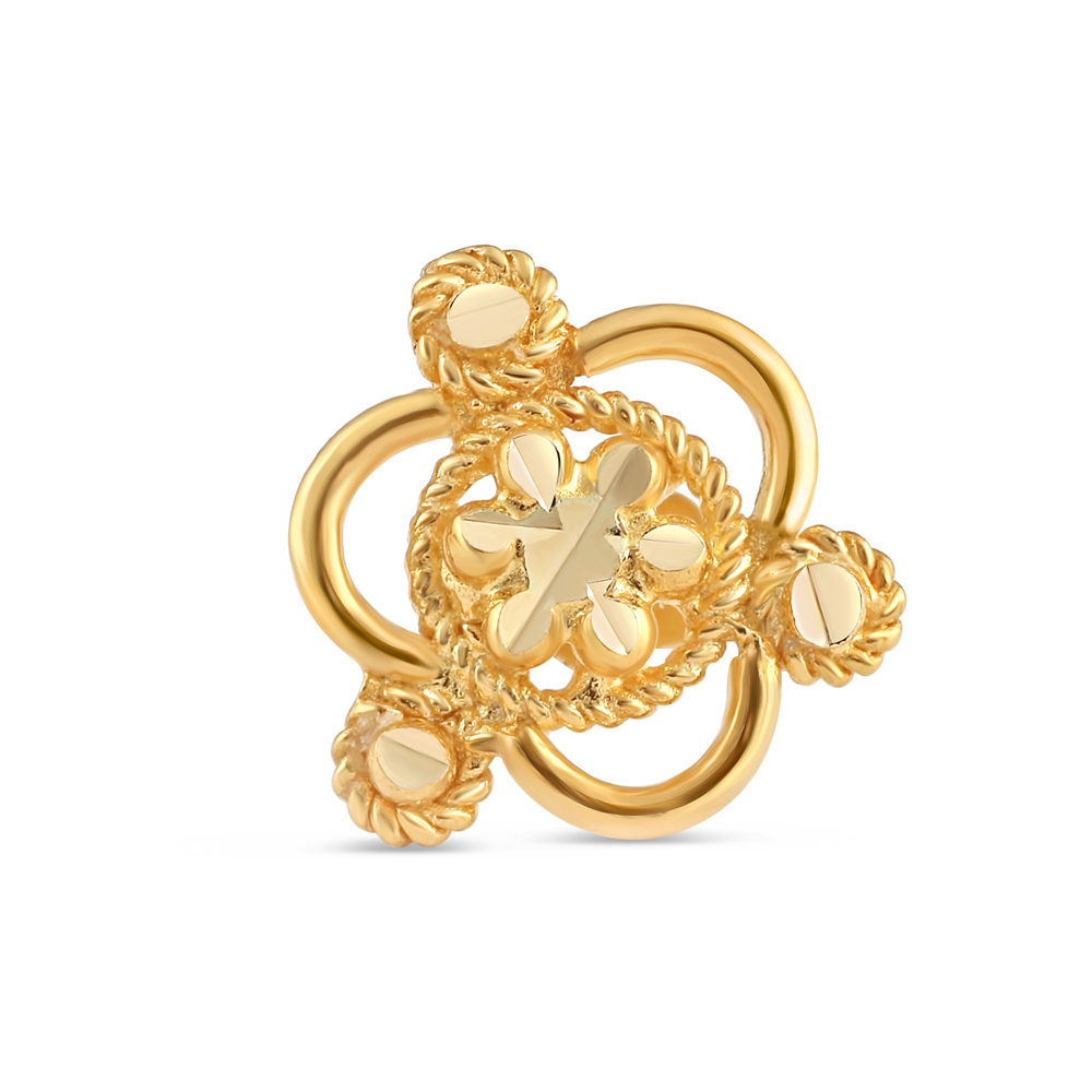 18 Ayar Altın | Sarı Altın Burun İğnesi Saplama | 8,25 mm Kalınlık 18 Ayar Altın | Sarı Altın Burun İğnesi Saplama | 8,25 mm Kalınlık