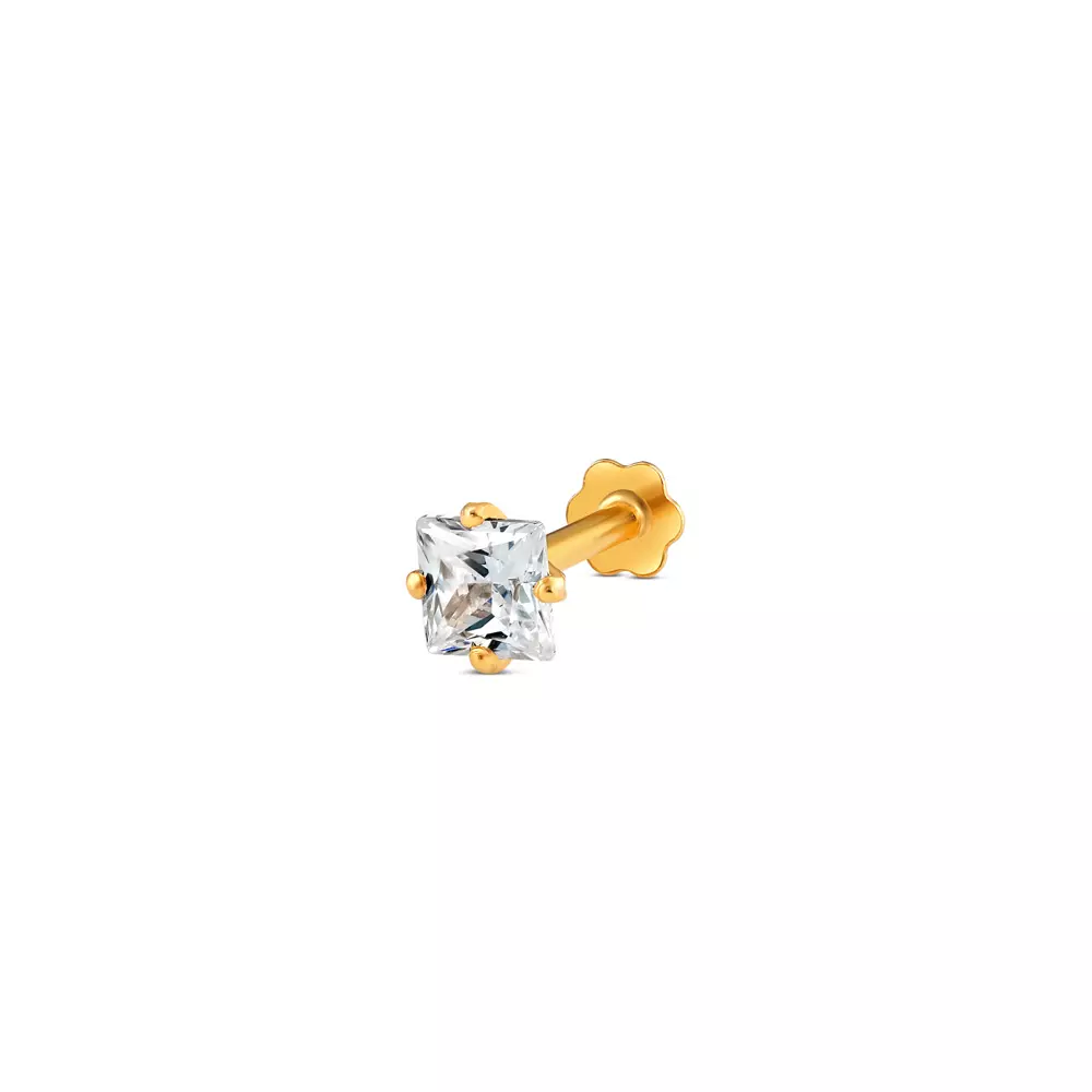 18ct Gold Screw Back Nose Pin | 4.2mm Thick 18ct Gold Screw Back Nose Pin | 4.2mm Thick
