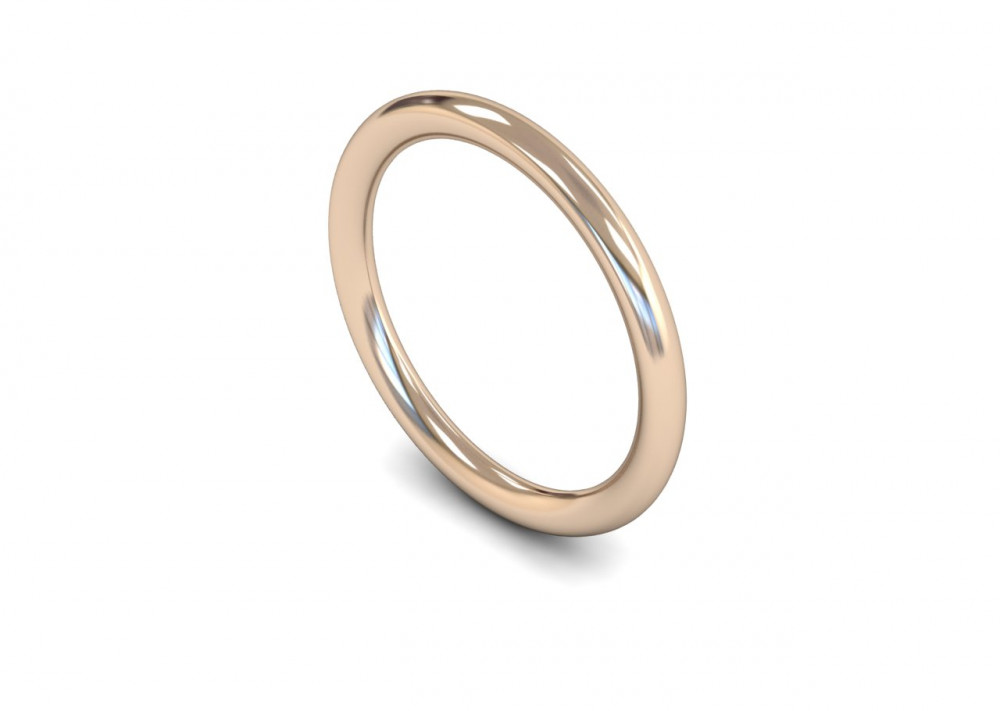 18ct Rose Gold | Wedding Band Ring | 2mm wide 18ct Rose Gold | Wedding Band Ring | 2mm wide