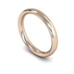 خاتم الزواج من الذهب الوردي عيار 18 قيراط | خاتم الزواج | بعرض 3 مم خاتم الزواج من الذهب الوردي عيار 18 قيراط | خاتم الزواج | بعرض 3 مم