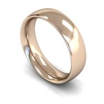 18ct Plain Rose Gold Hochzeit Band | 6mm breit 18ct Plain Rose Gold Hochzeit Band | 6mm breit