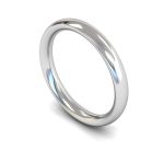 18ct White Gold | Wedding Band | 3mm wide