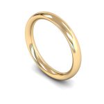 خاتم الزواج من الذهب الأصفر عيار 18 قيراط | خاتم الزواج | بعرض 3 مم خاتم الزواج من الذهب الأصفر عيار 18 قيراط | خاتم الزواج | بعرض 3 مم