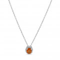 Topaz Pendant Necklace In 18ct White Gold