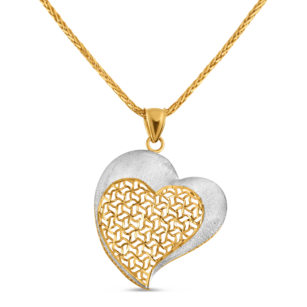 22ct Herz-Anhänger | Rhodium-Finish 22ct Herz-Anhänger | Rhodium-Finish