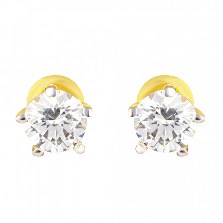 CZ Stone Gold Stud Earrings CZ Stone Gold Stud Earrings