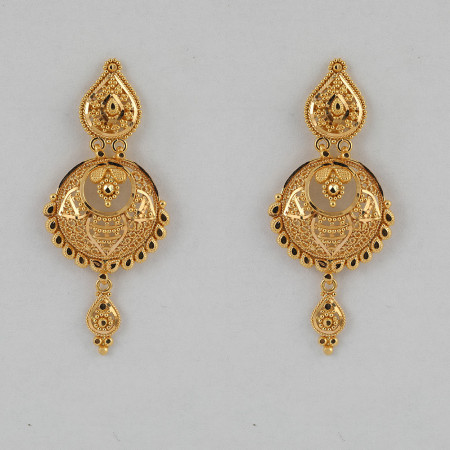 قرط ذهبي مصقول عيار 22 قيراط قرط ذهبي مصقول عيار 22 قيراط