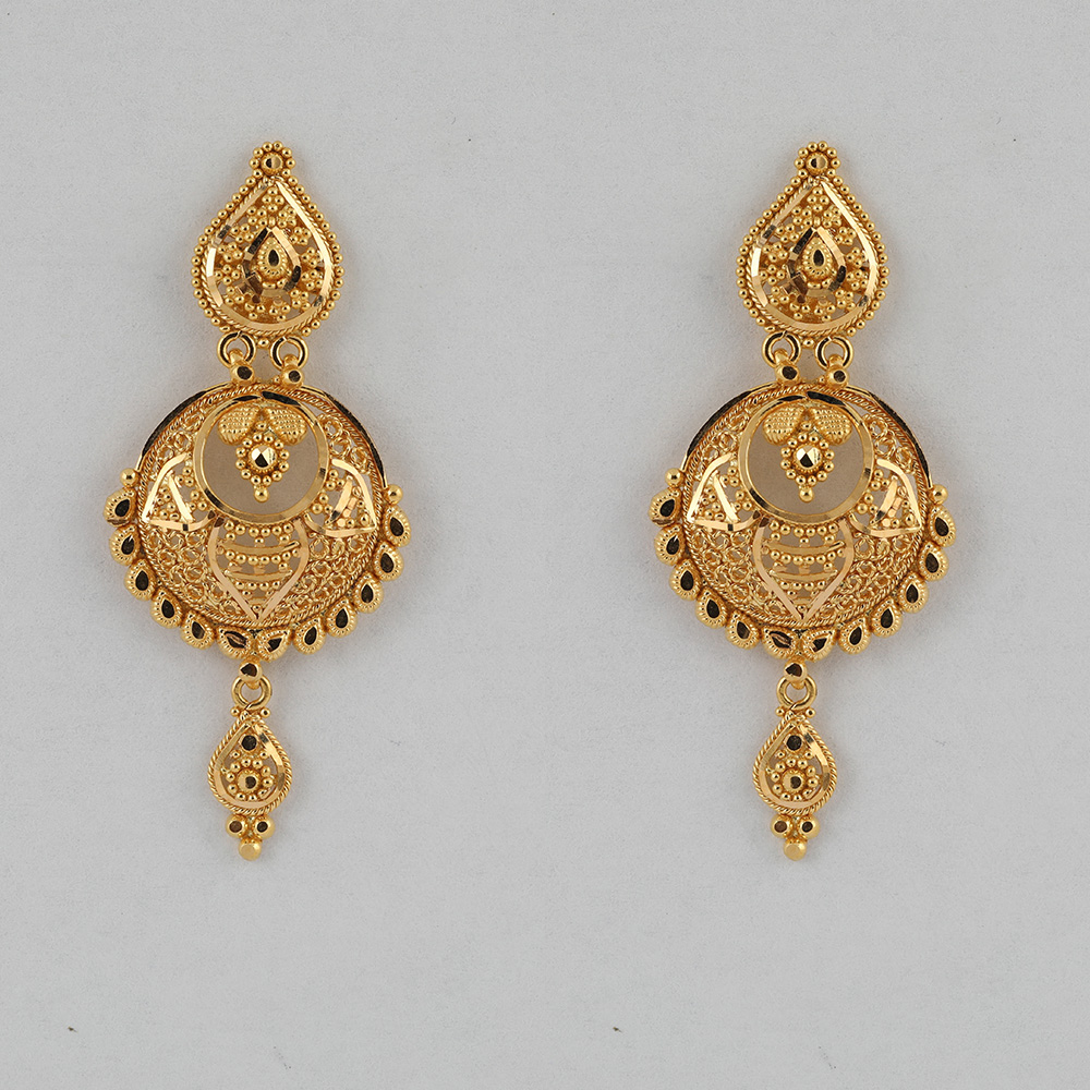 قرط ذهبي مصقول عيار 22 قيراط قرط ذهبي مصقول عيار 22 قيراط