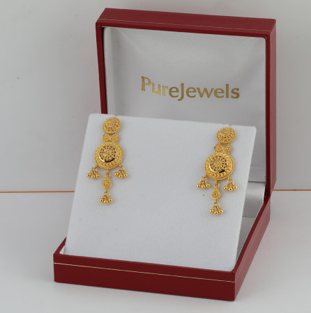 22kt Gelbgold | Brauttropfen-Ohrringe