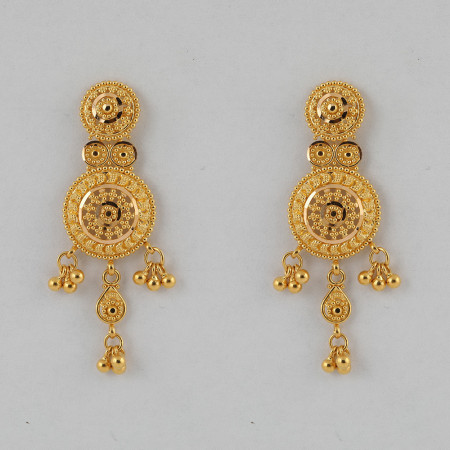 22kt Gelbgold | Brauttropfen-Ohrringe