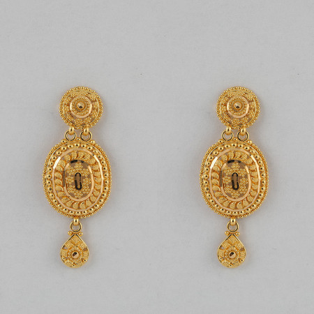 Bridal Earrings Gold in 22 Carat