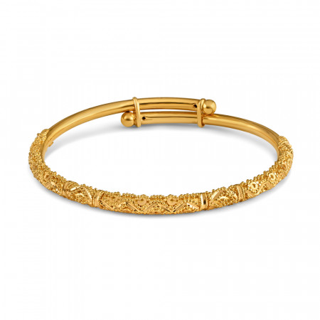 Jali 22ct Gold Baby Bangle