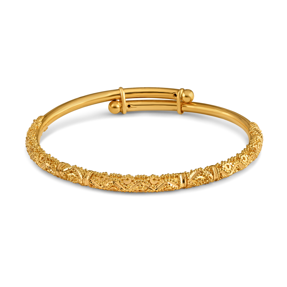 Jali 22ct Gold Baby Bangle