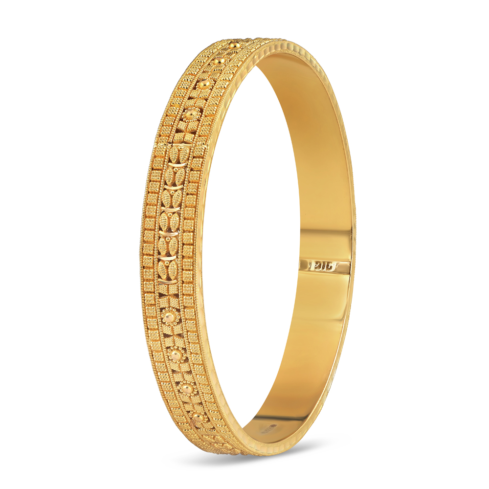 سوار من الذهب الأصفر عيار 22 قيراط | مجموعة جالي | مقاس 2.6 سوار من الذهب الأصفر عيار 22 قيراط | مجموعة جالي | مقاس 2.6