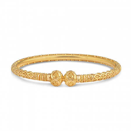 22kt Gold Bangle Kada | Jali Collection | 2.4 | Mediumweight 22kt Gold Bangle Kada | Jali Collection | 2.4 | Mediumweight