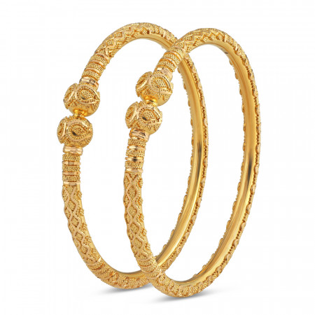 22ct Gold Bangle | Jali Collection | Size 2.6 22ct Gold Bangle | Jali Collection | Size 2.6