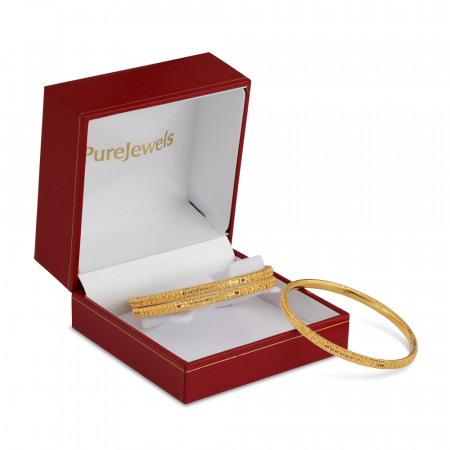 سوار من الذهب عيار 22 قيراط | مجموعة جالي | مقاس 2.5 سوار من الذهب عيار 22 قيراط | مجموعة جالي | مقاس 2.5