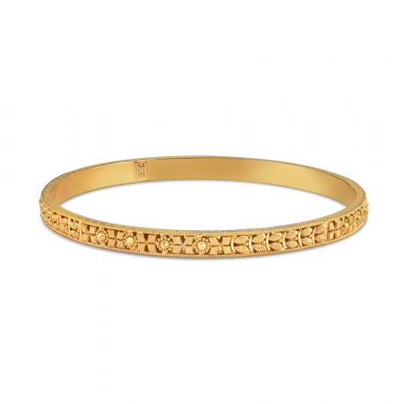 22ct Gold Bangle | Jali Collection | Size 2.6