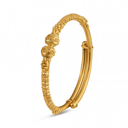 Adjustable Gold Baby Bangle