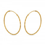 Gold Diamond Cut Hoop Earrings Gold Diamond Cut Hoop Earrings