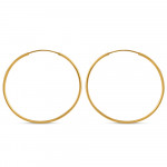 قرط دائرية ذهبية كلاسيكية خالدة قرط دائرية ذهبية كلاسيكية خالدة