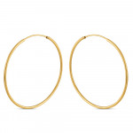 قرط دائرية ذهبية كلاسيكية خالدة قرط دائرية ذهبية كلاسيكية خالدة