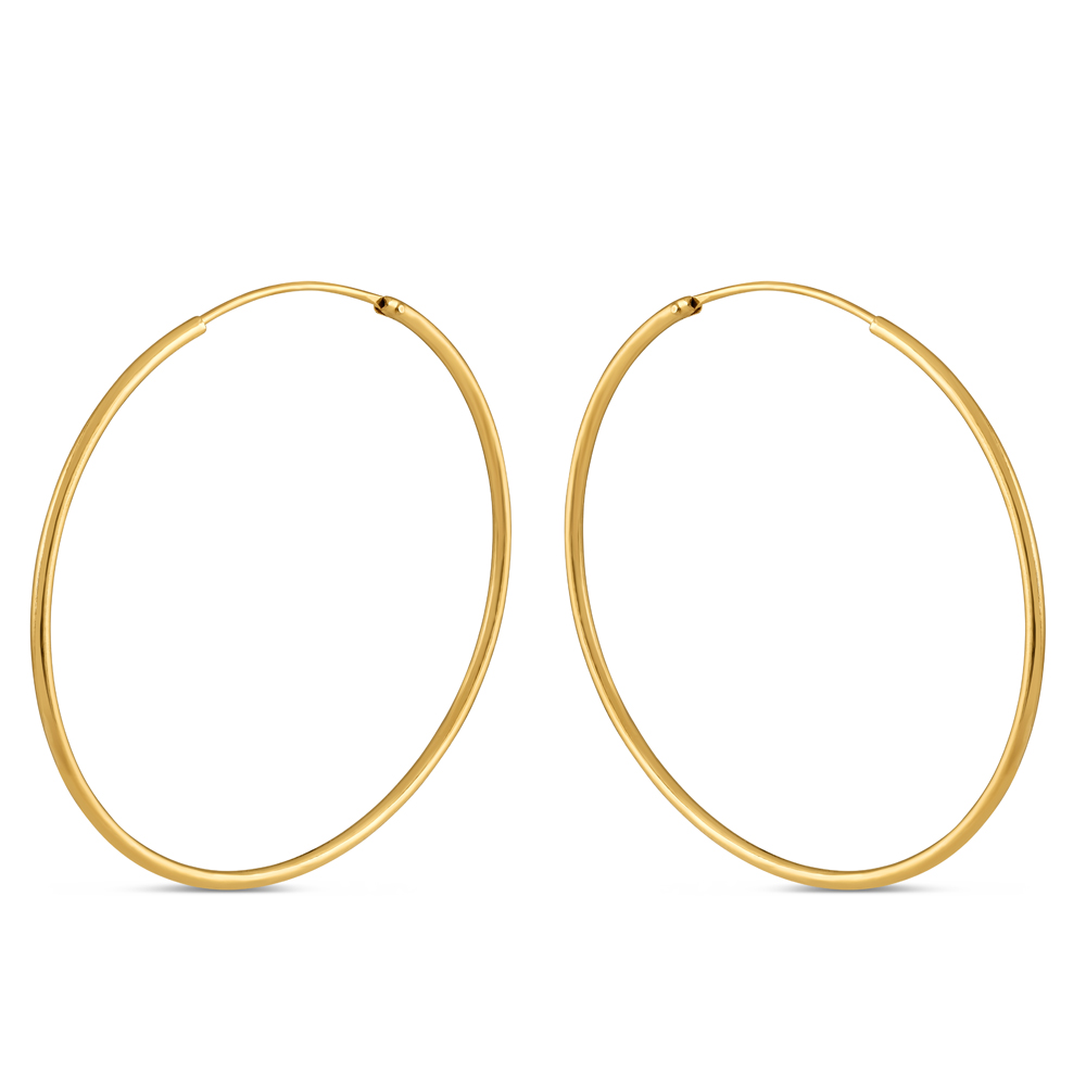 قرط دائرية ذهبية كلاسيكية خالدة قرط دائرية ذهبية كلاسيكية خالدة