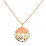 22 Ayar Altın Kolye | Pembe Altın Kaplama | Yuvarlak Şekil 22 Ayar Altın Kolye | Pembe Altın Kaplama | Yuvarlak Şekil