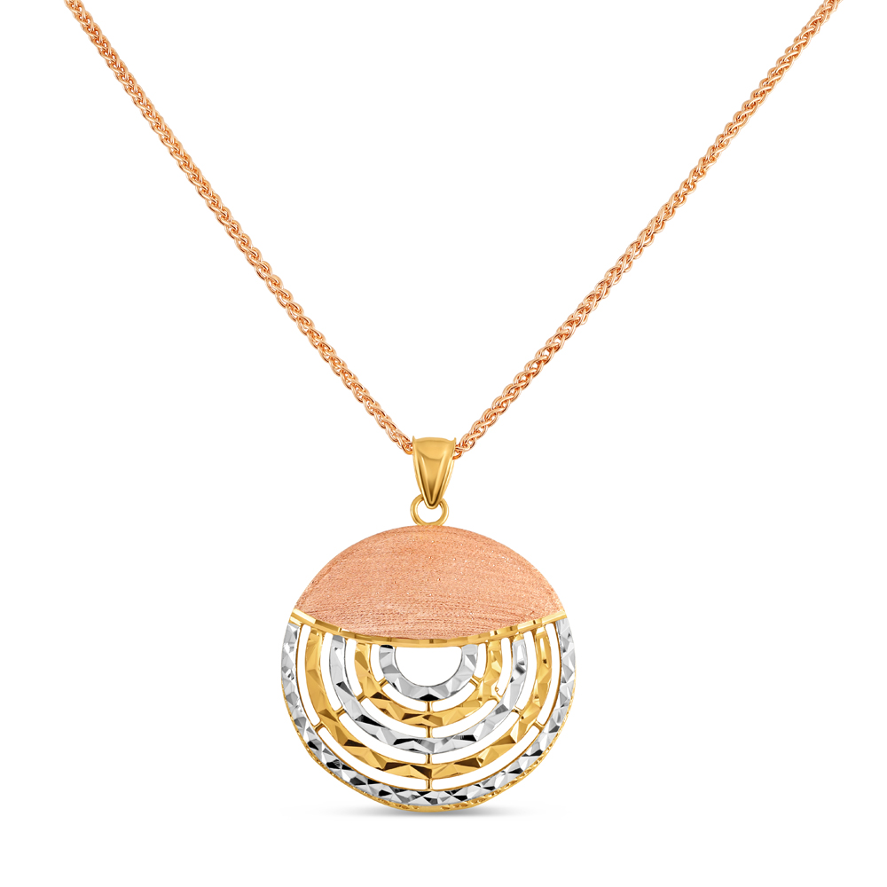 22 Ayar Altın Kolye | Pembe Altın Kaplama | Yuvarlak Şekil 22 Ayar Altın Kolye | Pembe Altın Kaplama | Yuvarlak Şekil