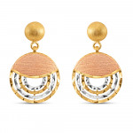 22ct Rose Gold Earrings | Rhodium Finish