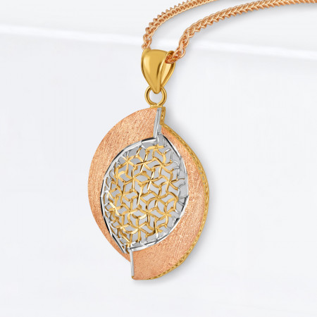 Gold Pendant in 22ct with Rose Gold Finish Gold Pendant in 22ct with Rose Gold Finish