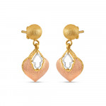 أقراط متدلية من الذهب الوردي عيار 22 قيراط | ذهب وردي أقراط متدلية من الذهب الوردي عيار 22 قيراط | ذهب وردي