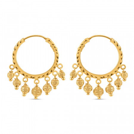 Indian Gold Hoop Earrings
