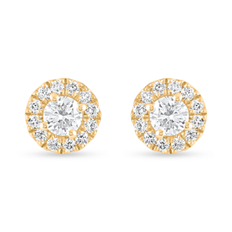 18ct Yellow Gold Diamond Stud Earring 18ct Yellow Gold Diamond Stud Earring
