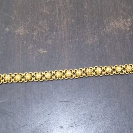 22ct Gold Rosette Link Bracelet
