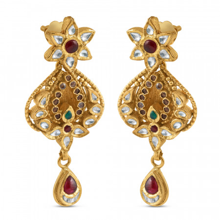 أقراط متدلية من الذهب عيار 22 قيراط أقراط متدلية من الذهب عيار 22 قيراط