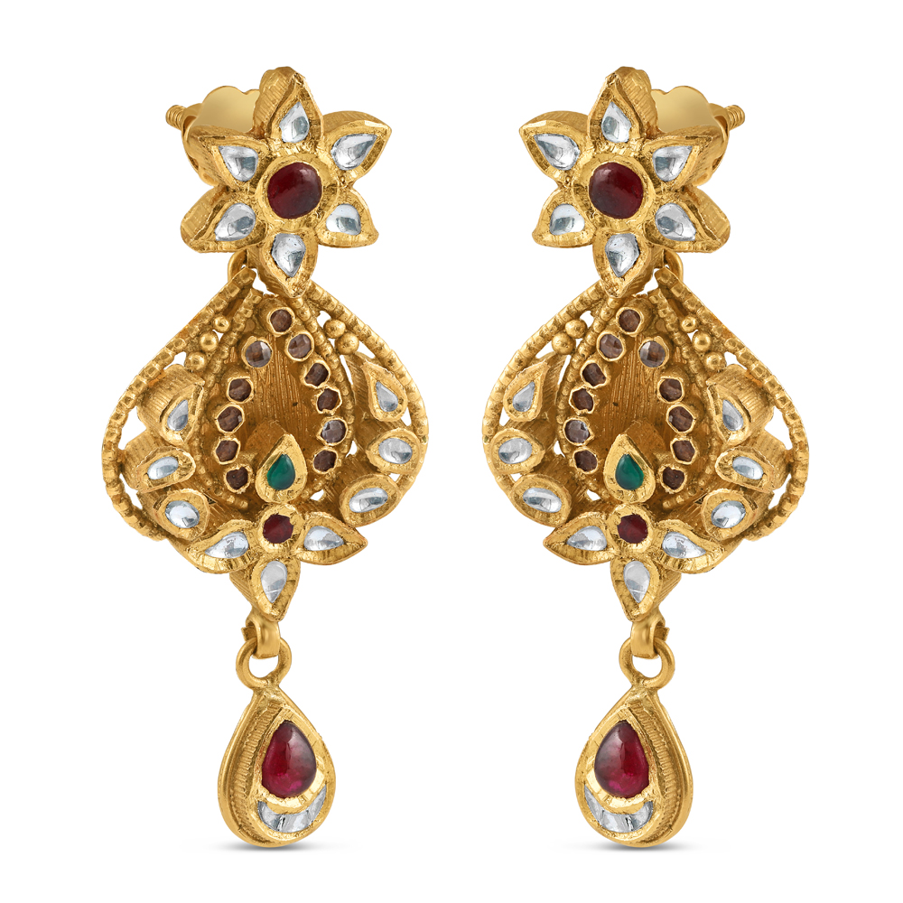 أقراط متدلية من الذهب عيار 22 قيراط أقراط متدلية من الذهب عيار 22 قيراط