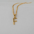 22ct Gold Initial F Pendant | Unisex