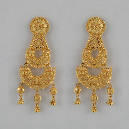 22 Ayar Altın Damla Küpe 22 Ayar Altın Damla Küpe