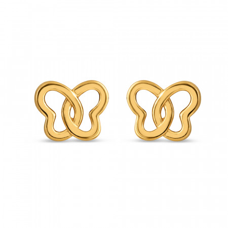 22ct Gold Butterfly Earring