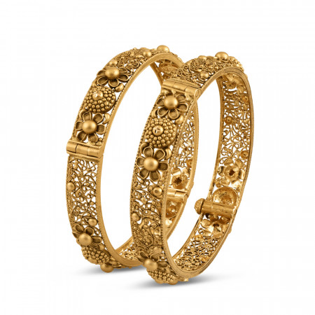 ملابس حفلات من الذهب عيار 22 قيراطاً | 2.4 | مجموعة الورود ملابس حفلات من الذهب عيار 22 قيراطاً | 2.4 | مجموعة الورود