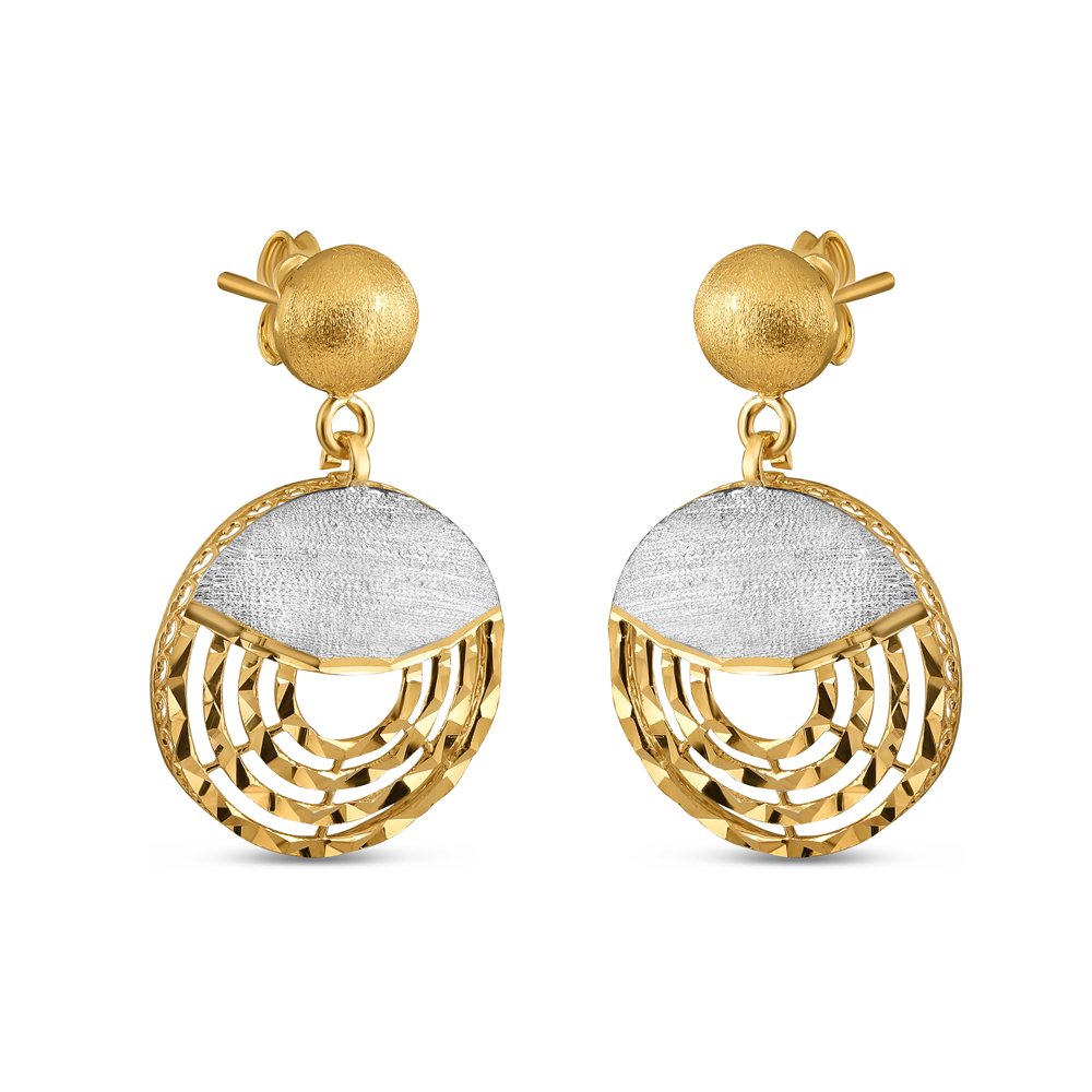 22 Ayar Altın Yuvarlak Damla Küpe | Rodyum Kaplama 22 Ayar Altın Yuvarlak Damla Küpe | Rodyum Kaplama