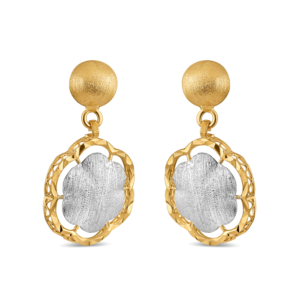 22 Ayar Altın Çekici Damla Küpe | Rodyum Kaplama 22 Ayar Altın Çekici Damla Küpe | Rodyum Kaplama