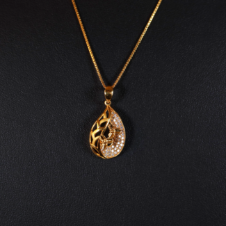 22ct Gold Designer Pendant | CZ Stones 22ct Gold Designer Pendant | CZ Stones