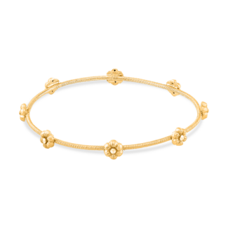 Rosette 22ct Sunrise Gold Bangle | Size 2.4