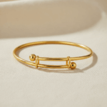 22ct Gold Verstellbarer Baby Armreif