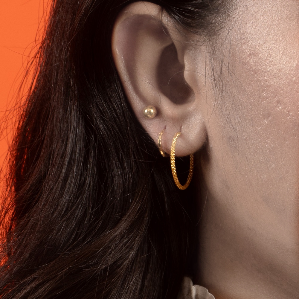 Yellow Gold Hoop Earrings