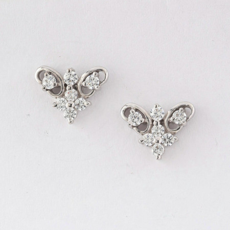 18ct White Gold Stud Earring 18ct White Gold Stud Earring