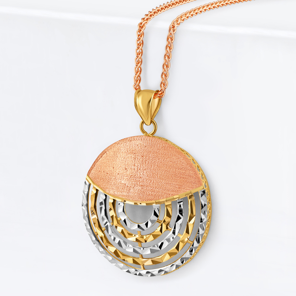 22 Ayar Altın Kolye | Pembe Altın Kaplama | Yuvarlak Şekil 22 Ayar Altın Kolye | Pembe Altın Kaplama | Yuvarlak Şekil